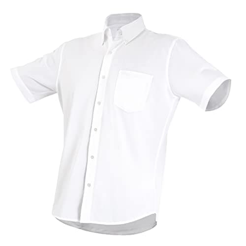 ワイシャツ 半袖 春夏 形態安定 ノンアイロン ドライ ストレッチ シャツ 吸水速乾 メンズ ビジネス Yシャツ ボタンダウン 無地 ストライプ