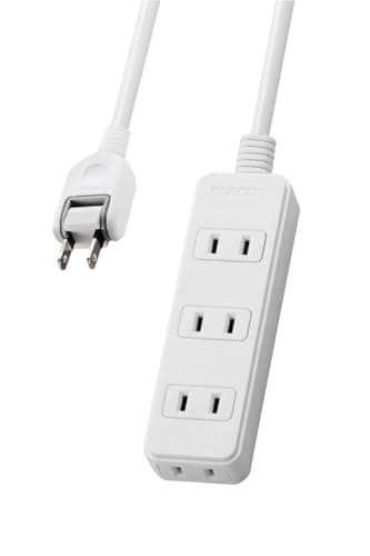 電源タップ 雷ガード スウィングプラグ 4個口 1m T-KS02-2410WH