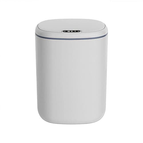 自動ゴミ箱 自動開閉センサーゴミ箱 20L (電池式,ホワイト)