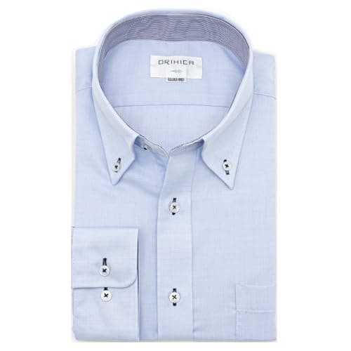 長袖 形態安定ワイシャツ ボタンダウン