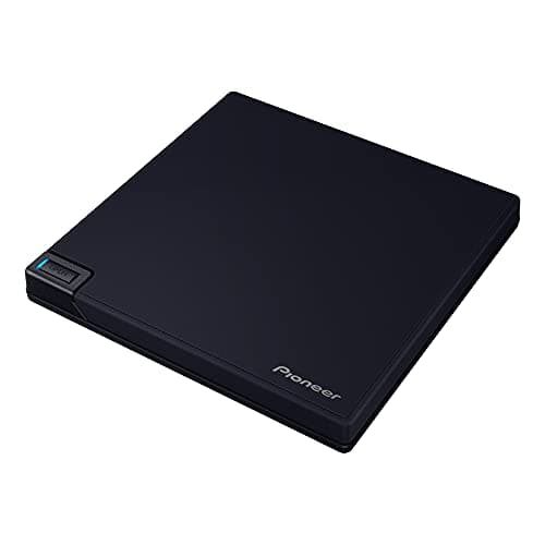 パイオニア(Pioneer) Windows11対応 Ultra HD Blu-ray UHDBD再生対応 (マットブラック) クラムシェルタイプブルーレイドライブ USB3.2接続外付ポータブル (BDR-XD08MB-S)