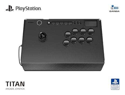 Qanba Titan クァンバ タイタン アーケード ジョイスティック (PlayStation®5 / PlayStation®4 / PC) 日本語版【PlayStation 日本国内公式ライセンス商品】