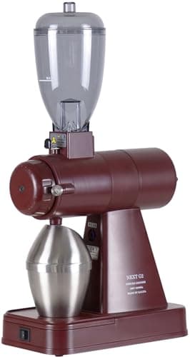 【Amazon.co.jp限定】カリタ Kalita コーヒーミル 電動 静電気除去 NEXTG2 ボルドーブラウン コーヒーグラインダー 日本製 静音 【限定カラー】 #61137