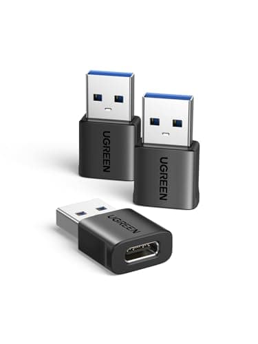 UGREEN USB Type-C 変換アダプタ USB 3.1 10GbpsType C メス to USB 3.0 オス 変換 QC3.0 急速充電と高速データ転送同期 Windows 10 / Mac OS MacBook iPad Pro iPhone 13/12/11 Pro Maxなどに対応 3個入り US701