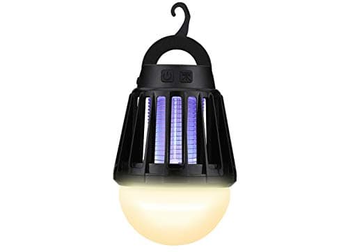 電撃殺虫器 LEDライト ランタン 充電式 2000mAh IPX6