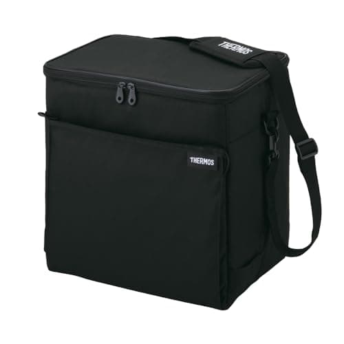 サーモス ソフトクーラー 20L オールブラック 保冷バッグ 5層断熱構造 折りたためてコンパクト はっ水加工生地 ボックス型 大容量モデル RFD-0201 ALB