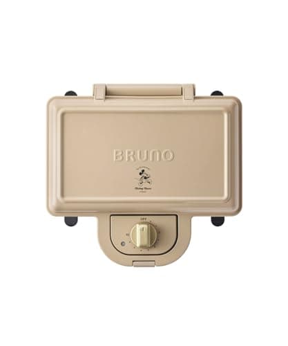 DISNEY ホットサンドメーカー ダブル ベージュ BOE136-BE