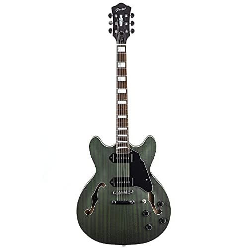 Full Scale Electric Guitar Semi-Hollow Body Guitar P90 Bone Nut Matte Paint