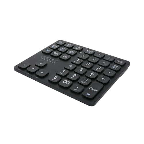 Bluetooth 十字キー付き ワイヤレス テンキー ブラック Z1708