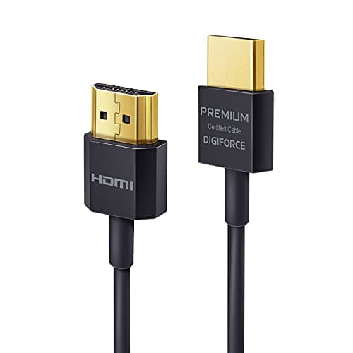 HDMI スリム ケーブル 0.9m ARC 対応 4K × 2K 対応 【 HDMI 2.0 認証品 】 ブラック D0040BK