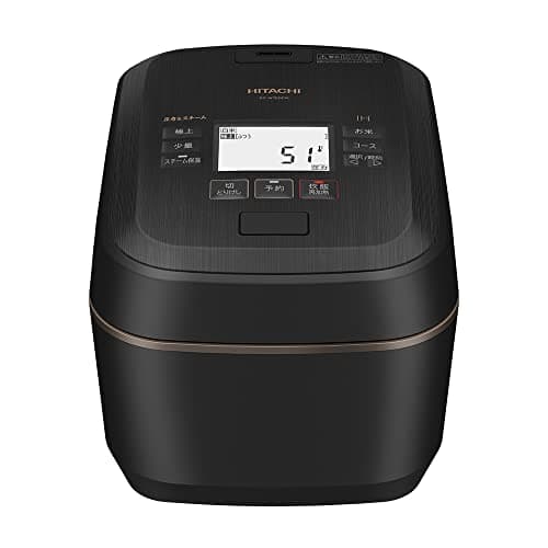 日立 炊飯器 5.5合 圧力&スチームIH ふっくら御膳 RZ-W100FM K 漆黒