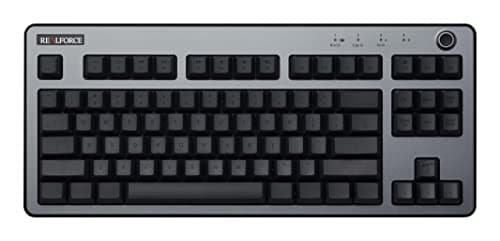 REALFORCE R3 キーボード ハイブリッド テンキーレス 45g Mac用配列 英語配列 ダークシルバー&ダークグレー R3HH11