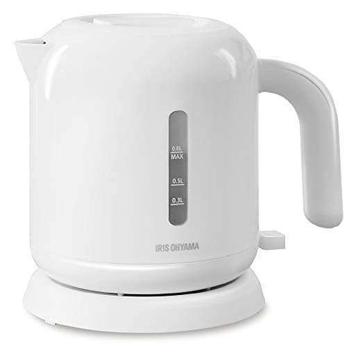 電気ケトル 800ml IKEB-800-W ホワイト