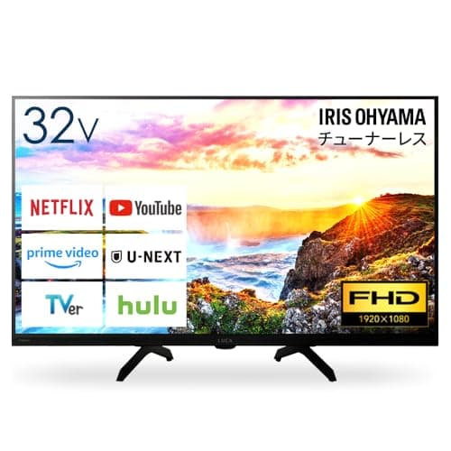 アイリスオーヤマ テレビ チューナーレス 32インチ LTL-32WG-F1 ブラック