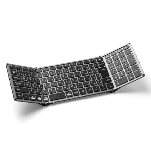 折り畳みキーボード Bluetooth 有線接続 400-SKB080