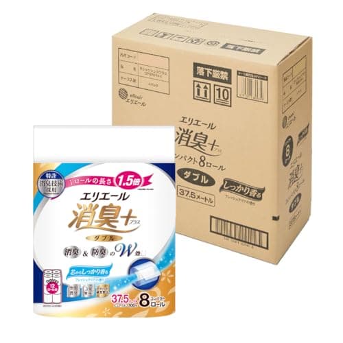 トイレットペーパー 消臭プラス(+) 1.5倍巻き 37.5m×32ロール