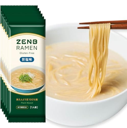 【 グルテンフリー ラーメン 】ZENB ゼンブ ラーメン 袋麺 ミールキット 6食 旨塩味 早ゆで4分 [ 糖質オフ グルテンフリー 袋ラーメン 糖質制限 糖質コントロール ダイエット 時の 食物繊維 補給に 置き換え たんぱく質 食物繊維 脂質カット ヘルシー レンジ 調理可 ]