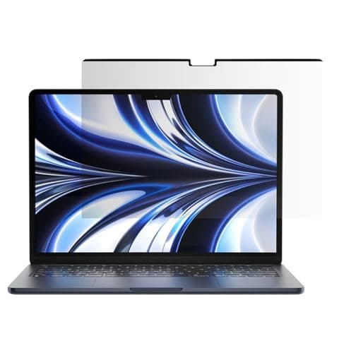 【SwitchEasy】 MacBook Air M4 M3 M2 15インチ 対応 保護フィルム のぞき見防止 ブルーライトカット 指紋 軽減 着脱式 フィルム [ MacBookAir 15inch マックブックエアー 15 2025 2024 2023 対応 ] マックブック エアー フィルム EasyProtector トランスパレントブラック