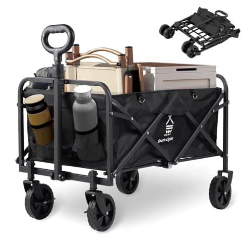 キャリーワゴン ミニ アウトドアワゴン 大容量 58L 耐荷重80kg sl-lc120-bk