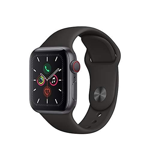 Apple Watch Series 5 (GPS + Cellularモデル) - 44mm スペースグレイアルミニウムケースとブラックスポーツバンド - S/M & M/L