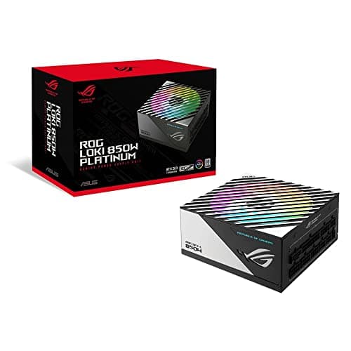 ASUS PSU 電源ユニット 850W PCIe Gen 5.0 対応 80 PLUS プラチナ認定 ARGB & Aura Sync 対応 ROG-LOKI-850P-SFX-L-GAMING/国内正規代理店品