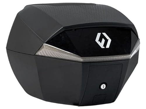 リアボックス 35L用 SHIELD TOP CASE Sサイズ アップグレードバージョン トップケース バイク用（ブラック/シルバー）