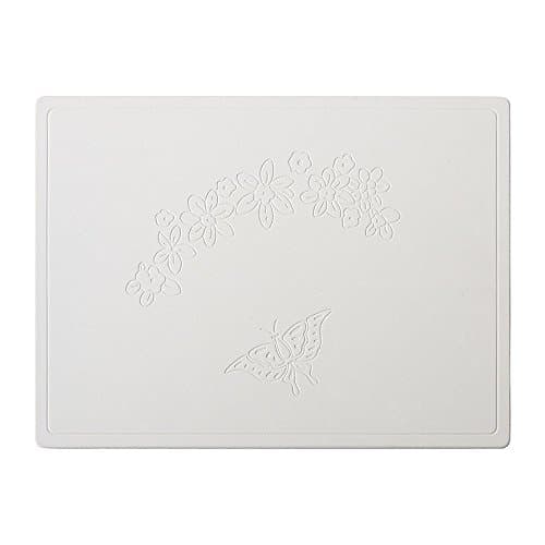 UB足快バスマット 珪藻土 日本製 花と蝶柄