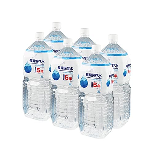5年 保存水 備蓄用 ミネラルウォーター 2L×6本