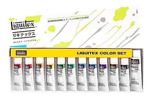 アクリル絵具 スクールカラー レギュラータイプ ホワイト6号 12色セット 伝統色 R3 10ml