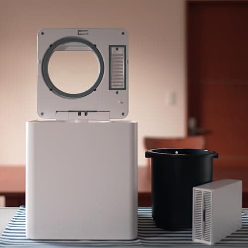 家庭用 小型 生ゴミ処理機 2.5L 粉砕温風乾燥方式 動作確認用天窓付き SKC-250
