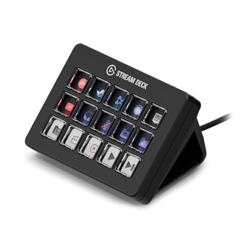 【Amazon.co.jp限定】Elgato Stream Deck Scissor Keys: OBS、Twitch、Discord、Teams、Photoshopなどに対応したカスタマイズ可能なマクロキー搭載ワークフローコントローラー(Windows 10・macOS 13以降対応)