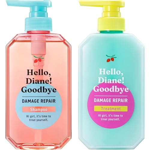 シャンプー&トリートメント 【ハイダメージうるおい補修】 本体400ml×2 [ティー&ムスクの香り]