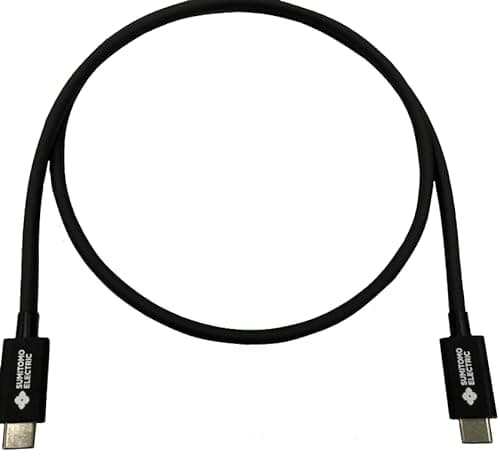 USB4 Gen3 ケーブル (認証済 40Gbps, 240W, 黒) USB Type-C ケーブル（1.0m）