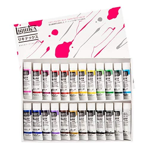 アクリル絵具 カラー レギュラータイプ 24色セット ミキシング 20ml(6号)