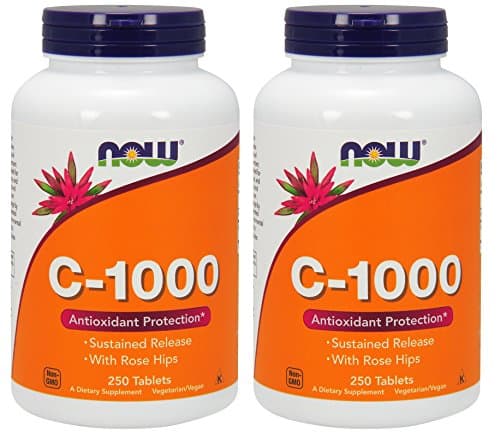 [海外直送品] ナウフーズ　【2個セット】　 ビタミンＣ１０００ ローズヒップ　タイムリリース　２５０粒 Vitamin C-1000 Sust...