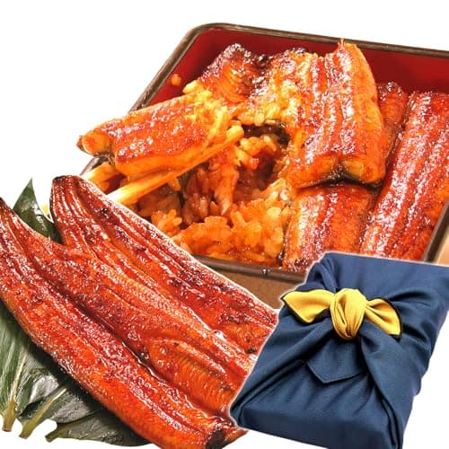 うなぎ 国産 蒲焼き 長蒲焼き 2本 (総重量180g～220g) 風呂敷包み