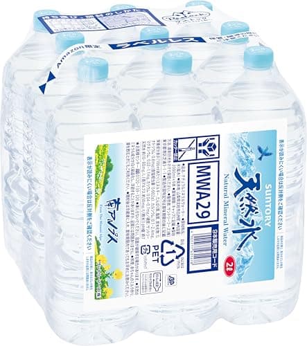 サントリー天然水 ラベルレス 2L×9本