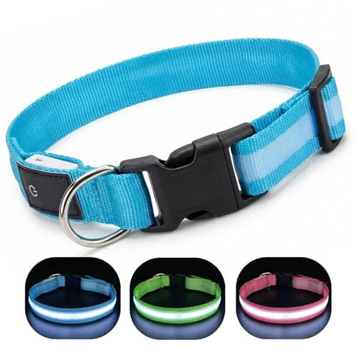 LED 犬用光る首輪 中小型犬用