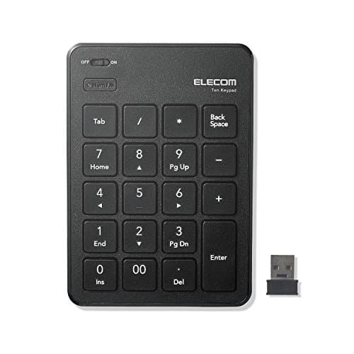 エレコム USB-A テンキー ワイヤレス TK-TDP019BK