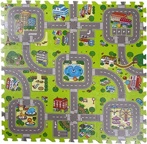 床材 ジョイントマット パズルマット 道路 9枚セット