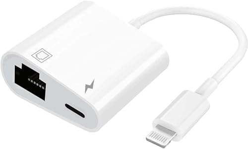 Apple MFi認定2イン1 Lightning to Ethernetアダプター iPhone/iPad/iPod用 PAINICA-2in1RJ45
