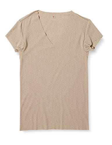 YG 清涼CUT OFFシリーズ VネックTシャツ 脇パッド付 短袖深V YV1912