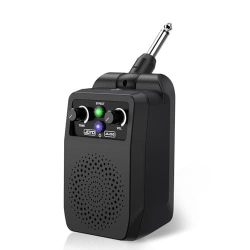 JOYO 5Wエレキギター アンプ 小型ミニギターアンプ Bluetooth 充電式 6.35mmプラグ 練習用 4種エフェクト内蔵 クリーン/ディストーション/オーバードライブ/リバーブ (JA-05G)