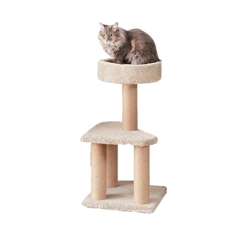 Amazonベーシック キャットタワー Mサイズ 縦40×横40×高さ80cm ベージュ