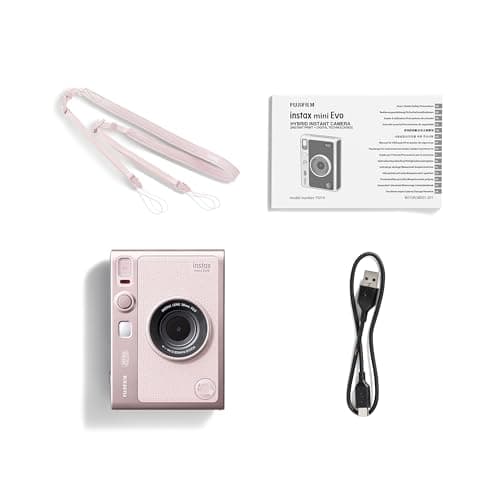 チェキ Evo ハイブリッドインスタントカメラ instax mini Evo ピンク INS MINI EVO PINK C