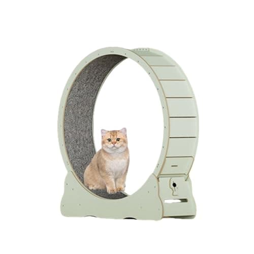 キャットホイール 猫の車輪 猫のエクササイズホイール 猫用おもちゃ 猫 回し車 低騒音 らくらく組立式ペット用ルームランナー