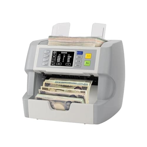 MORICASH M55混合金種紙幣計数機 紙幣カウンター バッチ機能 加算機能搭載 UV/MG/MT/IR ダブルCISセンサー偽札検出 多国通貨 日本円、米ドル、ユーロ、中国元 2年保証