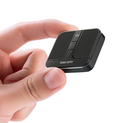 Bluetooth マウス 超小型 超薄型 ワイヤレス 静音 充電式 持ち運び USB-A レシーバー接続対応 3台マルチペアリング モバイルマウス ブラック 400-MAWB216BK