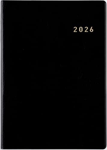 高橋 手帳 2026年 A5 ウィークリー ニューダイアリー 黒 No.86