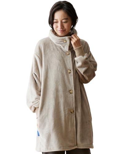 mofua (モフア) 着る毛布 吸湿発熱素材 (+2℃) あったか かいまき 3Way (襟/立襟/ハイネック) 男女兼用